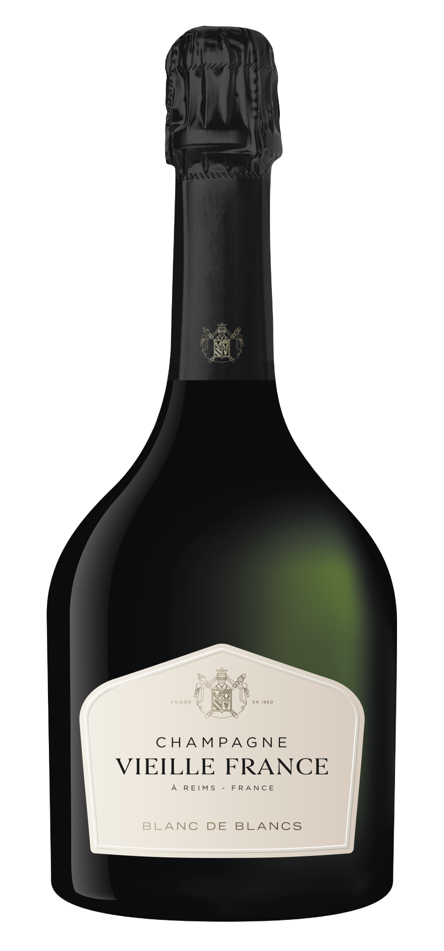 Bouteille de champagne Vieille France Blanc de Blancs